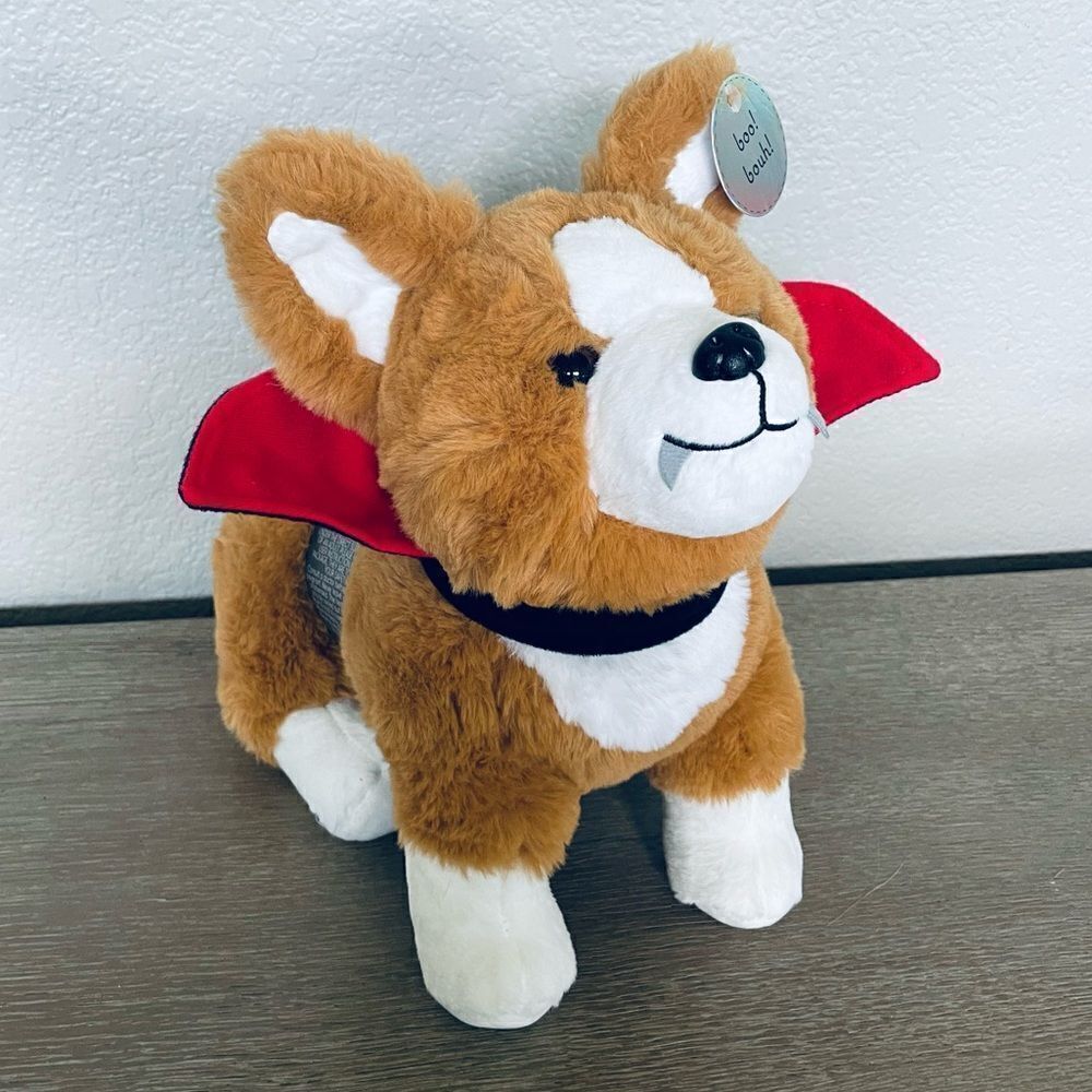 Snuggle Buddy Dracula Corgi Vampire Dog Heated Plush